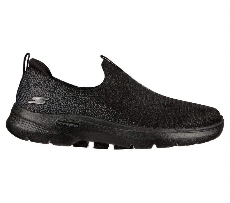 Dámské Trekové Boty Skechers GOwalk 6 - Glimmering Černé | CMXUSLI-12