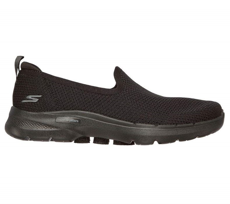 Dámské Trekové Boty Skechers GOwalk 6 - Clear Virtue Černé | PUBRSAO-30