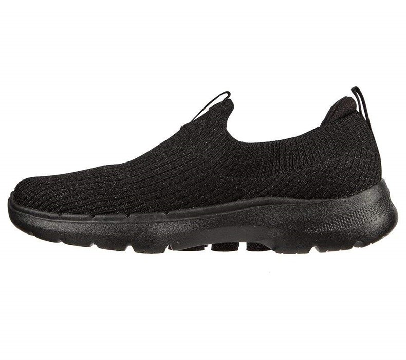 Dámské Trekové Boty Skechers GOwalk 6 - Ocean Crystal Černé | UBXEQAZ-64