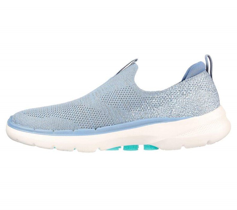 Dámské Trekové Boty Skechers GOwalk 6 - Glimmering Blankyt Tyrkysové | UEKHROL-27