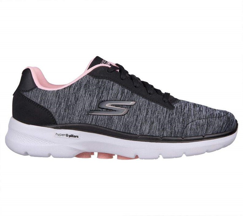 Dámské Trekové Boty Skechers GOwalk 6 - Magic Melody Černé Růžové | XDIUELY-40