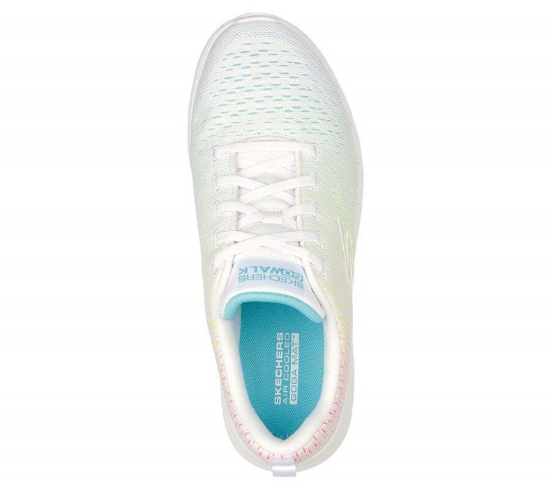 Dámské Trekové Boty Skechers GOwalk 6 - Vibrant Energy Bílé Viacfarebný | ZRJDXVW-46