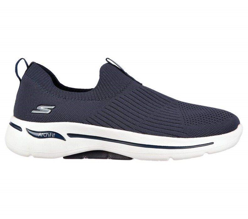 Dámské Trekové Boty Skechers GOwalk Arch Fit - Iconic Tmavě Blankyt | ELHAXUC-45