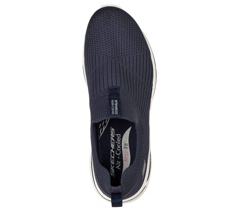 Dámské Trekové Boty Skechers GOwalk Arch Fit - Iconic Tmavě Blankyt | ELHAXUC-45