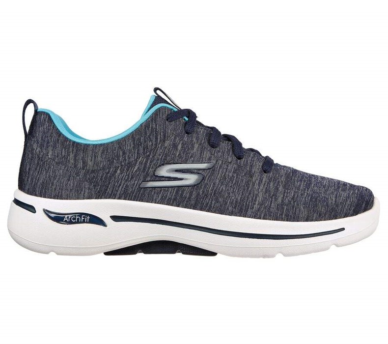 Dámské Trekové Boty Skechers GOwalk Arch Fit - Moon Shadows Tmavě Blankyt | ETULGOV-59