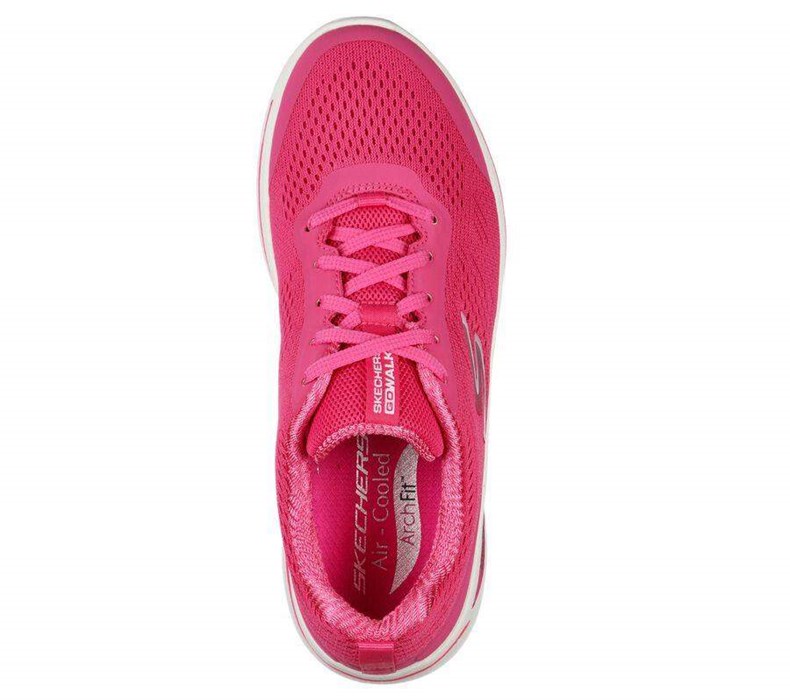 Dámské Trekové Boty Skechers GOwalk Arch Fit - Motion Breeze Růžové | FUWTLQC-35