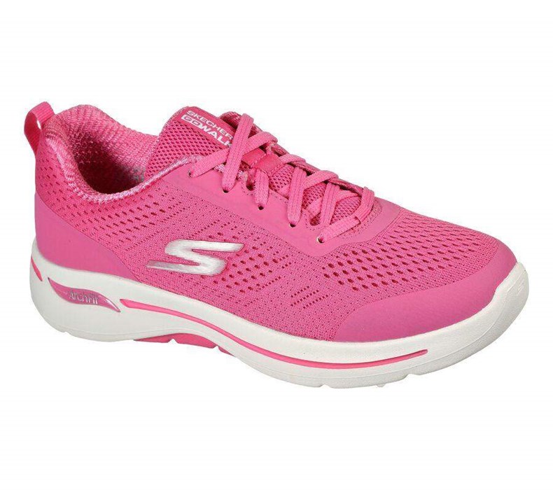 Dámské Trekové Boty Skechers GOwalk Arch Fit - Motion Breeze Růžové | FUWTLQC-35