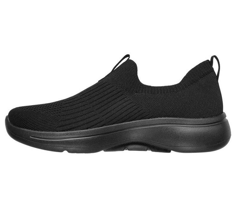 Dámské Trekové Boty Skechers GOwalk Arch Fit - Iconic Černé | IMGLQYF-01