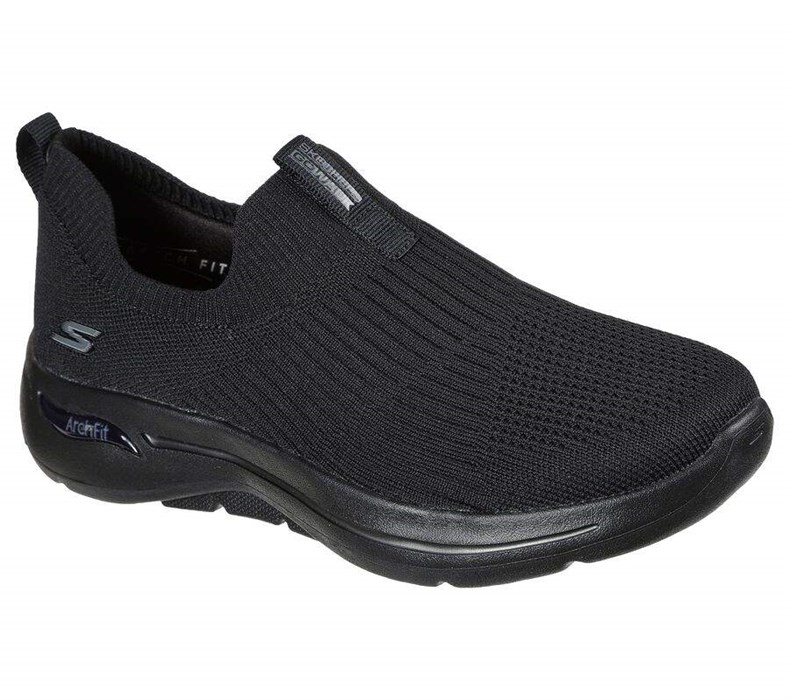 Dámské Trekové Boty Skechers GOwalk Arch Fit - Iconic Černé | IMGLQYF-01