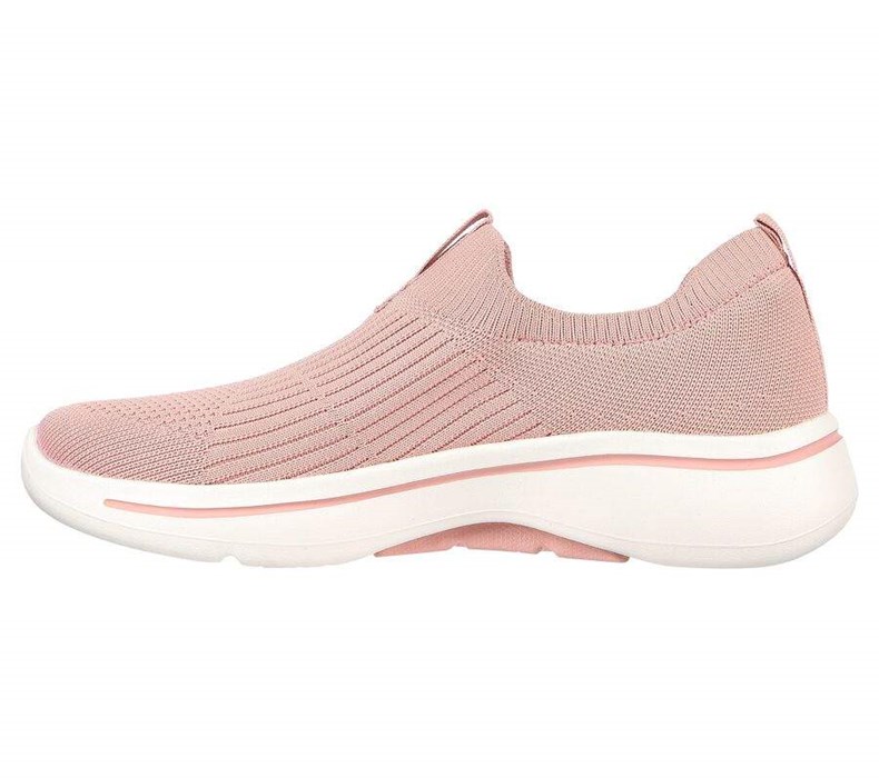 Dámské Trekové Boty Skechers GOwalk Arch Fit - Iconic Světle Růžové | LKWOUMS-62