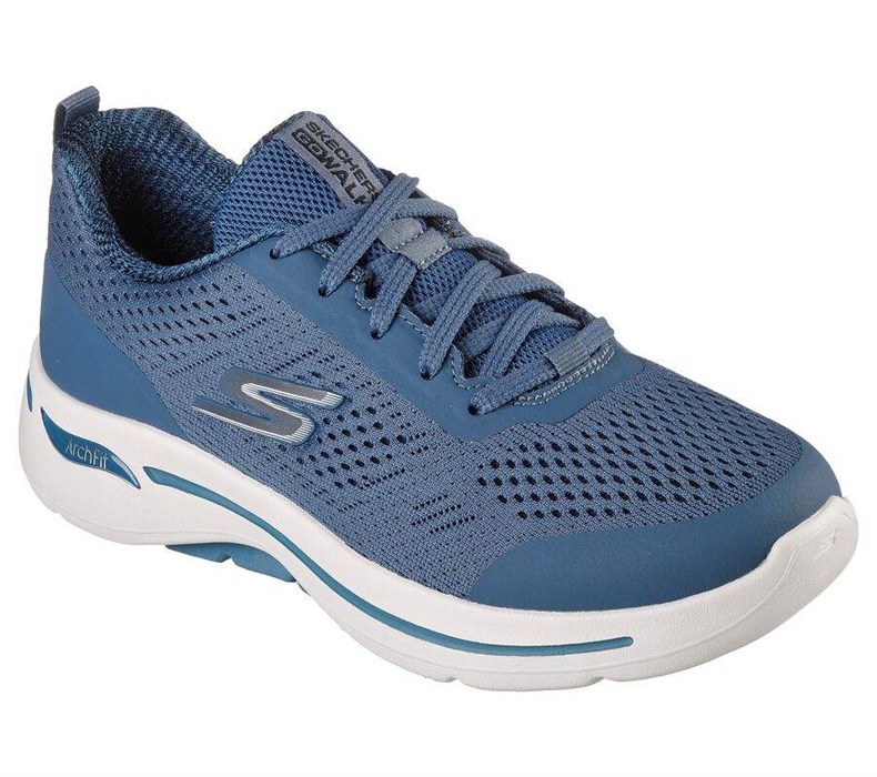 Dámské Trekové Boty Skechers GOwalk Arch Fit - Motion Breeze Blankyt | NLUZMDF-15