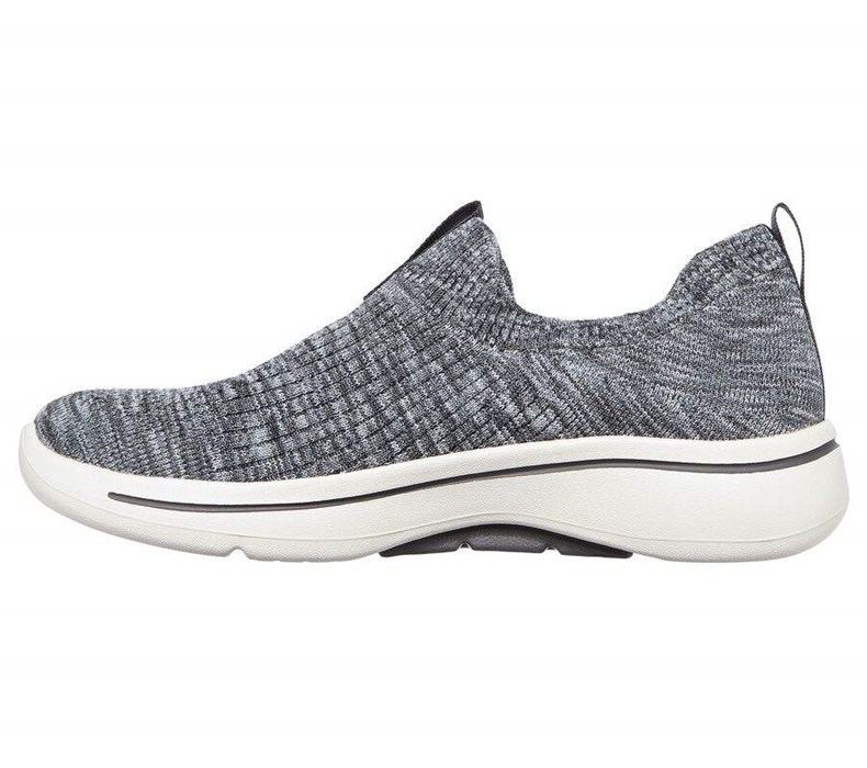 Dámské Trekové Boty Skechers GOwalk Arch Fit - Rainbow Sunrise Šedé Blankyt | PCQNVOT-15