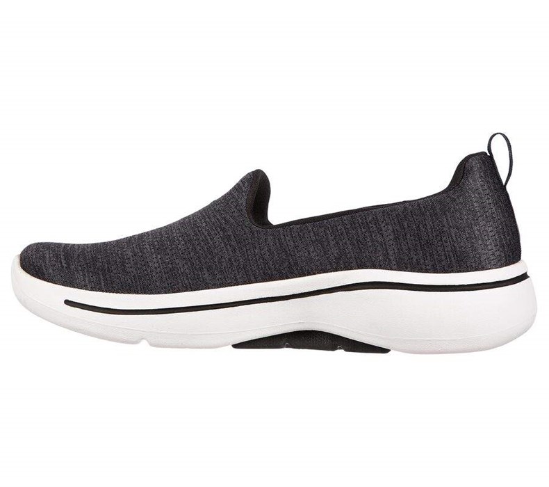 Dámské Trekové Boty Skechers GOwalk Arch Fit - Unlimited Time Černé Bílé | VBOIRSF-90