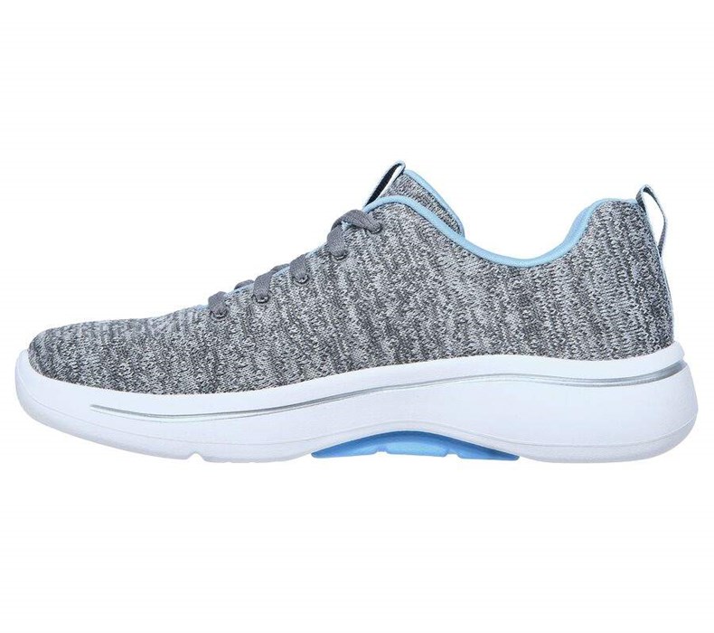 Dámské Trekové Boty Skechers GOwalk Arch Fit - Glee Šedé Světle Blankyt | WFPUEXT-73