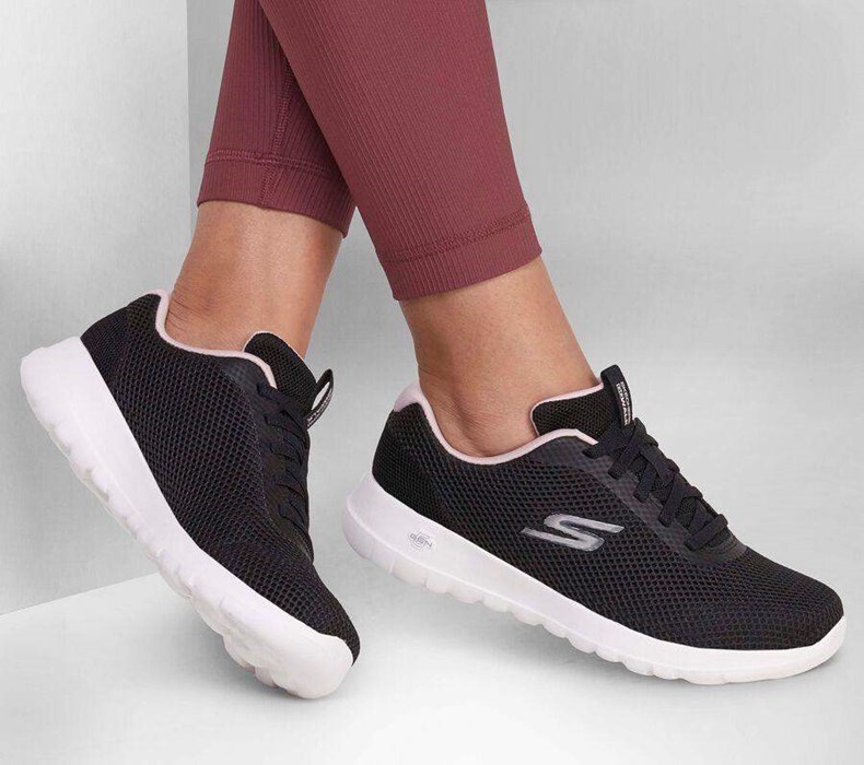 Dámské Trekové Boty Skechers GOwalk Joy - Light Motion Černé Růžové | NILPDOF-54