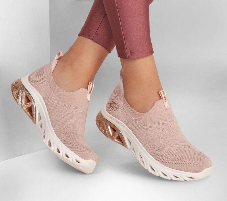 Dámské Trekové Boty Skechers Glide-Step Sportovní - Daily Spark Růžové | LAUDORS-04