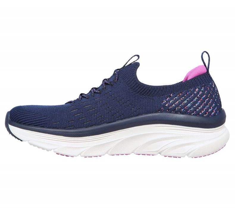 Dámské Trekové Boty Skechers Relaxed Fit: D'Lux Walker - Star Stunner Tmavě Blankyt Fialové | PFDKJQY-90