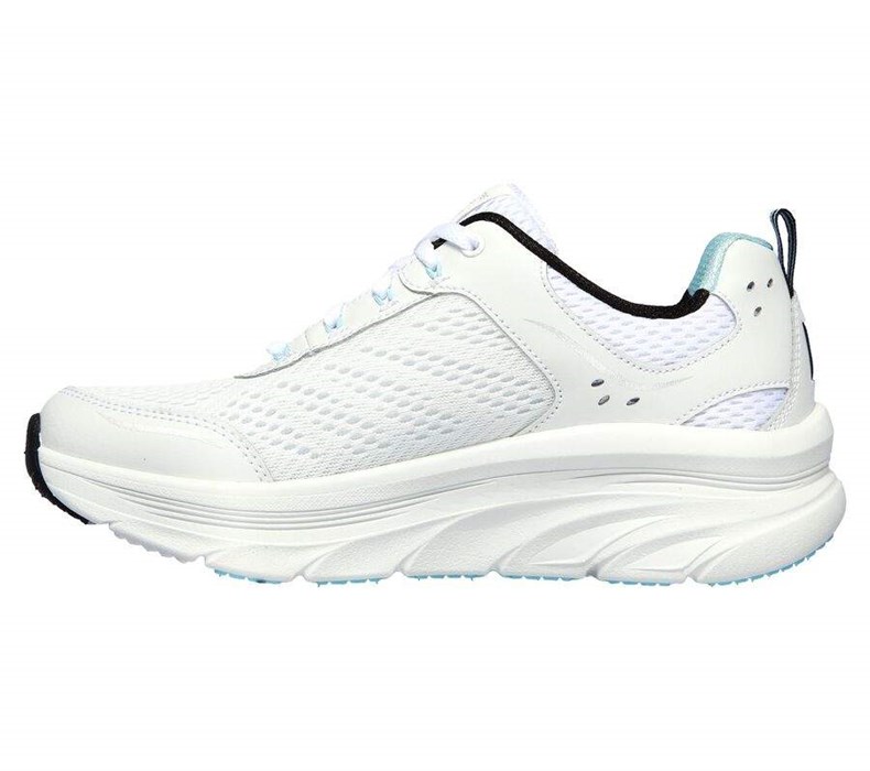 Dámské Trekové Boty Skechers Relaxed Fit: D'Lux Walker - Infinite Motion Bílé Černé | UMIVNRK-82