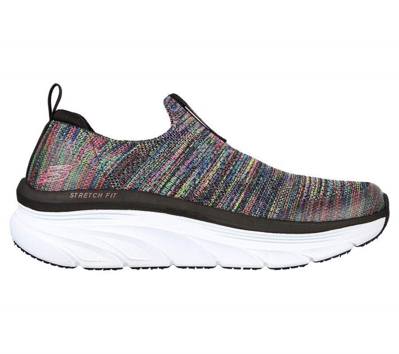 Dámské Trekové Boty Skechers Relaxed Fit: D'Lux Walker - Rainbow Sky Černé Viacfarebný | ZCAPNLJ-36