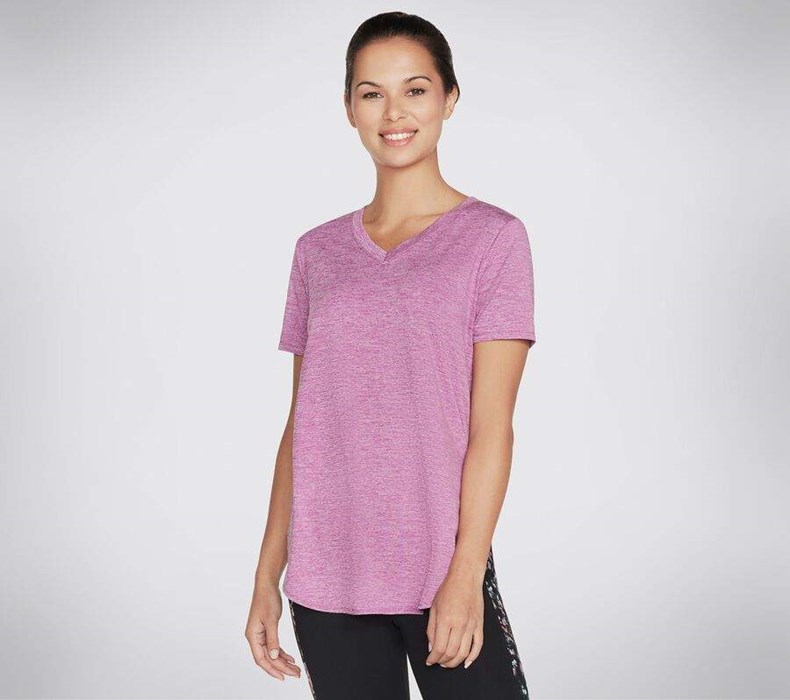 Dámské Tričko Skechers Apparel Diamond Blissful Tunic Fialové | LECMGKN-48