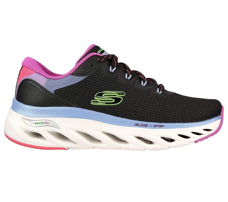 Dámské Tréninkové Boty Skechers Arch Fit Glide-Step - Highlighter Černé Viacfarebný | FHRMSUW-32