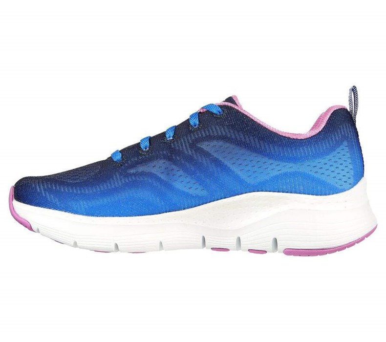 Dámské Tréninkové Boty Skechers Arch Fit - Vibrant Step Tmavě Blankyt Viacfarebný | IKGXDSZ-24