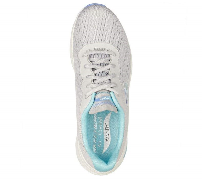 Dámské Tréninkové Boty Skechers Arch Fit - Infinity Cool Šedé Blankyt | ILEUOAQ-35