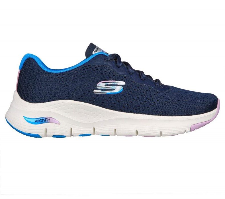 Dámské Tréninkové Boty Skechers Arch Fit - Infinity Cool Tmavě Blankyt Viacfarebný | WNRATXK-27