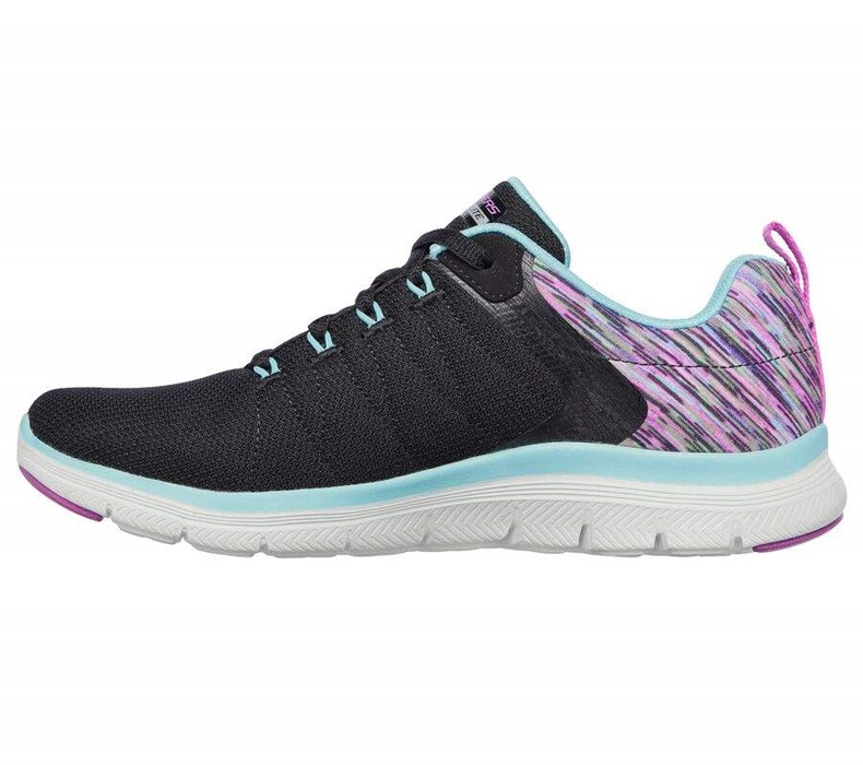 Dámské Tréninkové Boty Skechers Flex Appeal 4.0 - Dream Easy Černé Viacfarebný | RFNEVAI-35