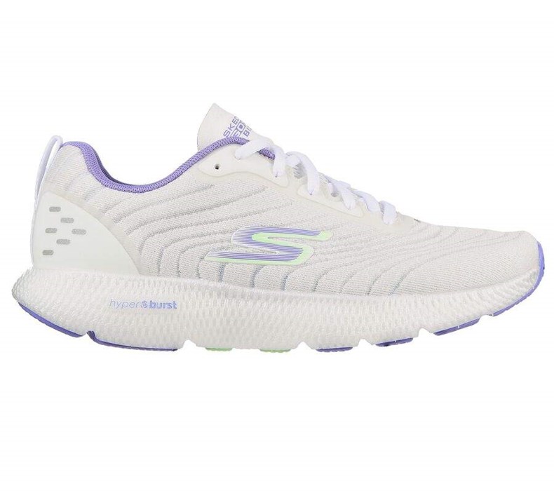 Dámské Tréninkové Boty Skechers GO RUN 8 - Bionic Bílé Levandule | HTPACFL-26