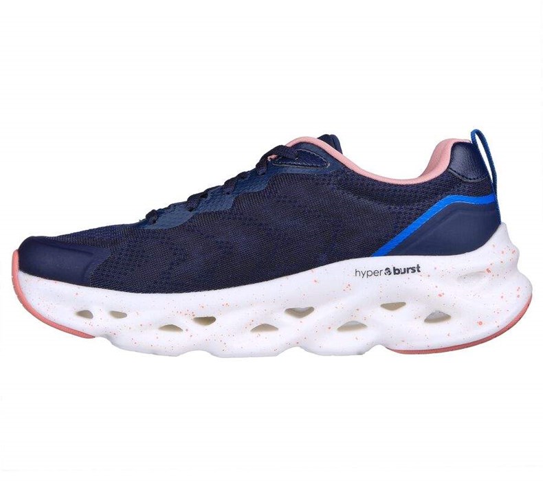 Dámské Tréninkové Boty Skechers GO RUN Swirl Tech - Outbreak Tmavě Blankyt Růžové | IFLXETH-23