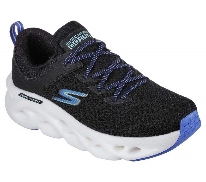 Dámské Tréninkové Boty Skechers GOrun Swirl Tech - Dash Charge Černé | OQWFHLI-69