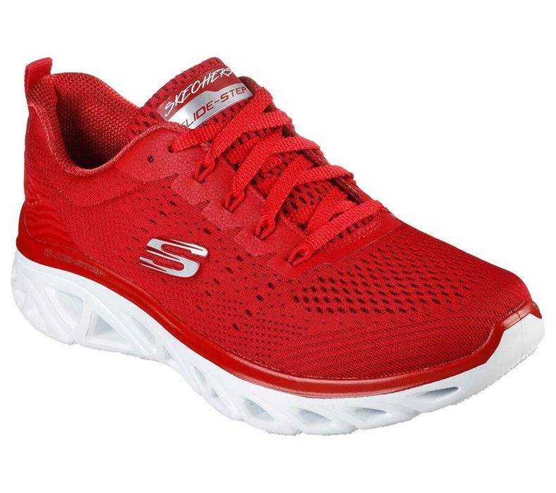 Dámské Tréninkové Boty Skechers Glide-Step Sportovní - New Facets Červené | HOFKCXN-62