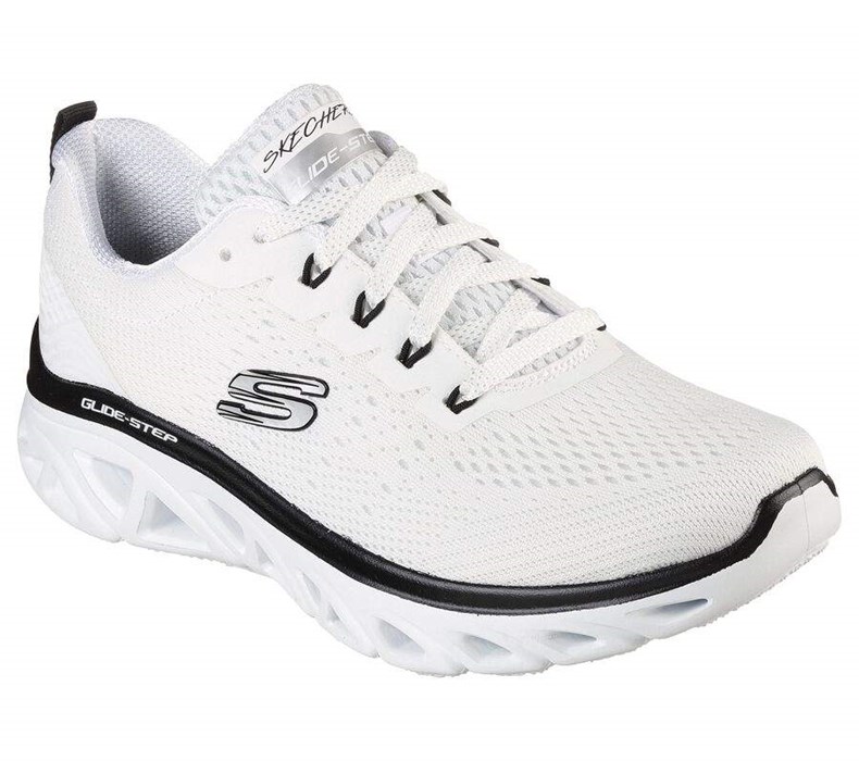 Dámské Tréninkové Boty Skechers Glide-Step Sportovní - New Facets Bílé Černé | LZBXKAD-39