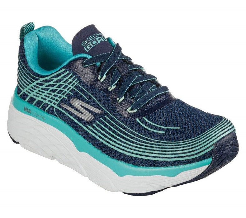 Dámské Tréninkové Boty Skechers Max Cushioning Elite Tmavě Blankyt Tyrkysové | DUHSGRN-10