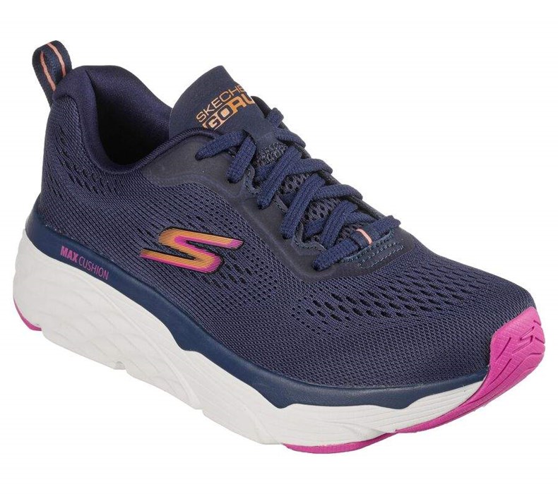 Dámské Tréninkové Boty Skechers Max Cushioning Elite - Destination Point Tmavě Blankyt | EMHSZKD-89