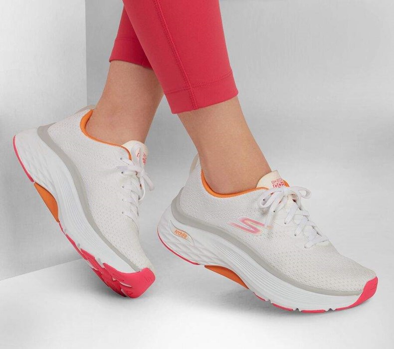 Dámské Tréninkové Boty Skechers Max Cushioning Arch Fit Bílé | FCJVXDT-39