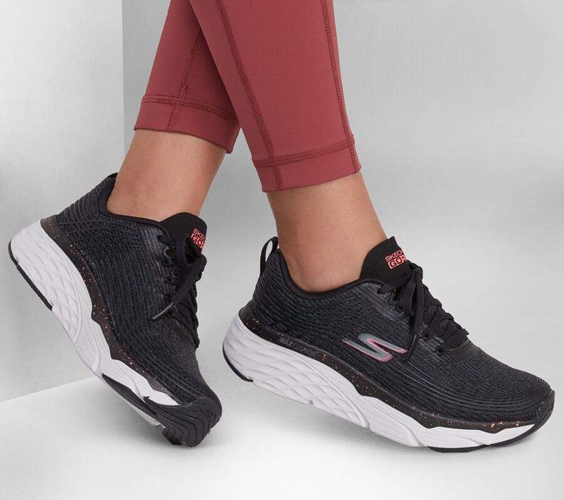 Dámské Tréninkové Boty Skechers Max Cushioning Elite - Your Planet Černé Růžové | MWLNPGE-10