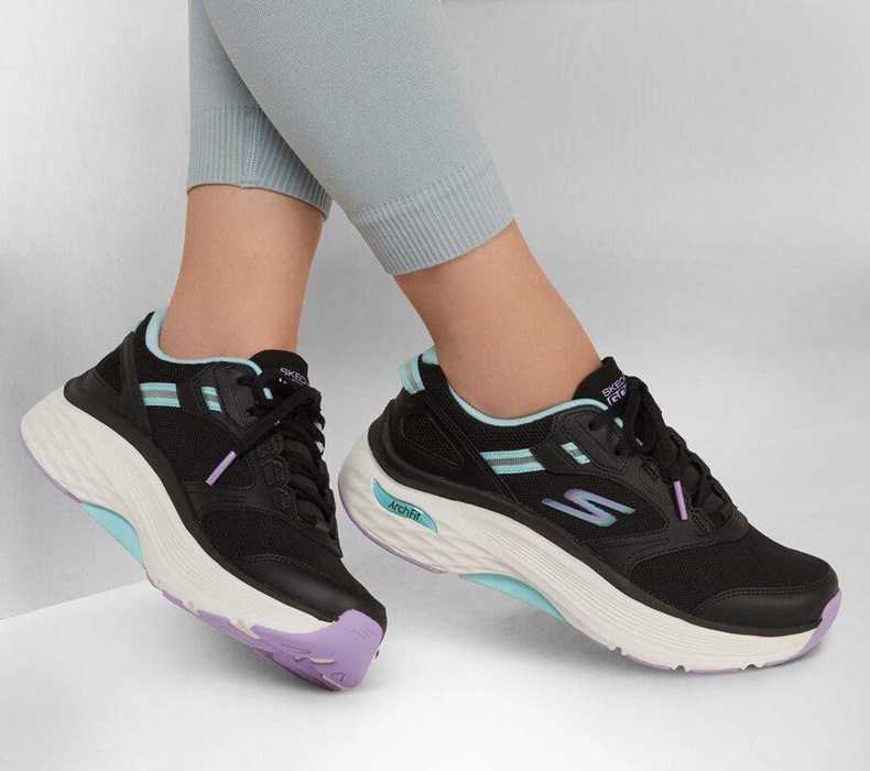 Dámské Tréninkové Boty Skechers Max Cushioning Arch Fit - Fast Dash Černé | NRSCTVA-24