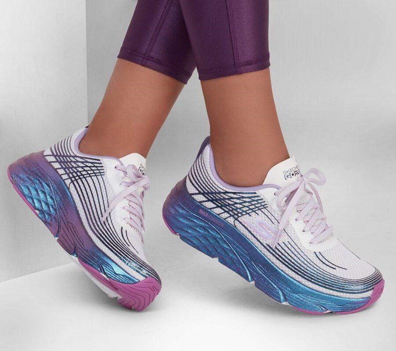 Dámské Tréninkové Boty Skechers Max Cushioning Elite - Wild Stride Bílé | ODHFXPG-29