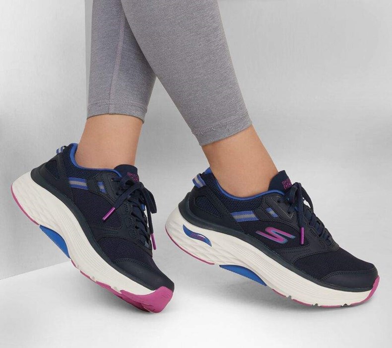 Dámské Tréninkové Boty Skechers Max Cushioning Arch Fit - Fast Dash Tmavě Blankyt Fialové | SXTZEKD-93