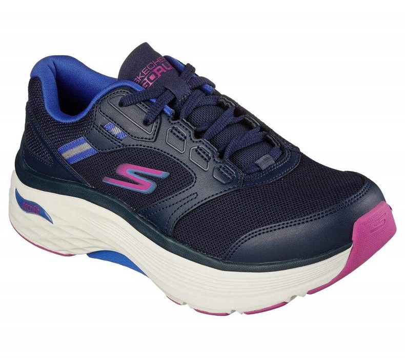 Dámské Tréninkové Boty Skechers Max Cushioning Arch Fit - Fast Dash Tmavě Blankyt Fialové | SXTZEKD-93