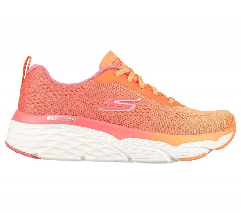 Dámské Tréninkové Boty Skechers Max Cushioning Elite - Destination Point Růžové Oranžové | TMBRJGZ-10