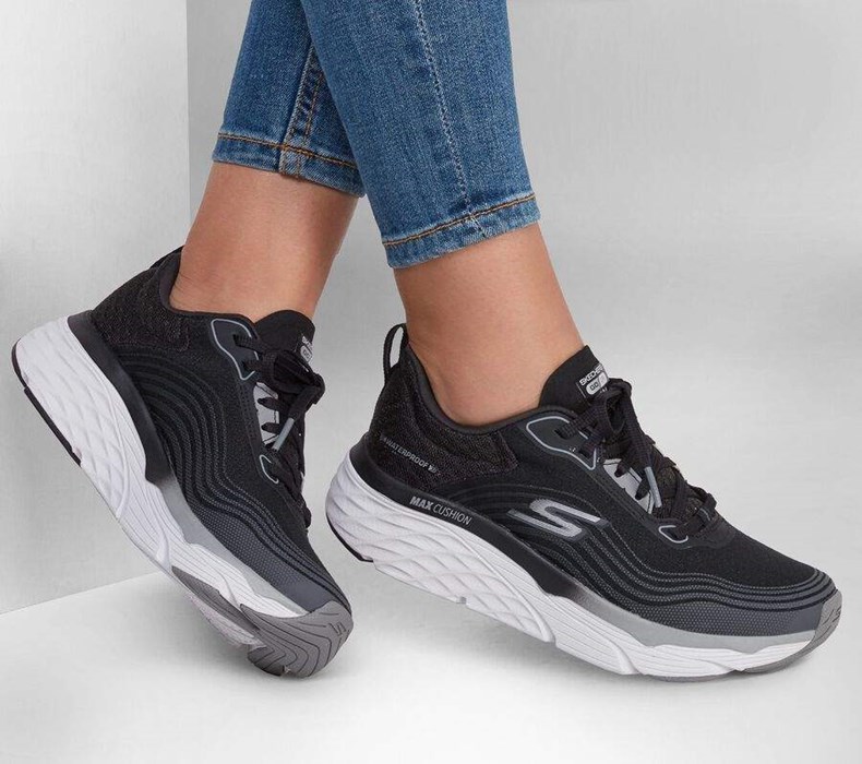 Dámské Tréninkové Boty Skechers Max Cushioning Elite - Contoured Path Černé Šedé | VLBPJZH-90