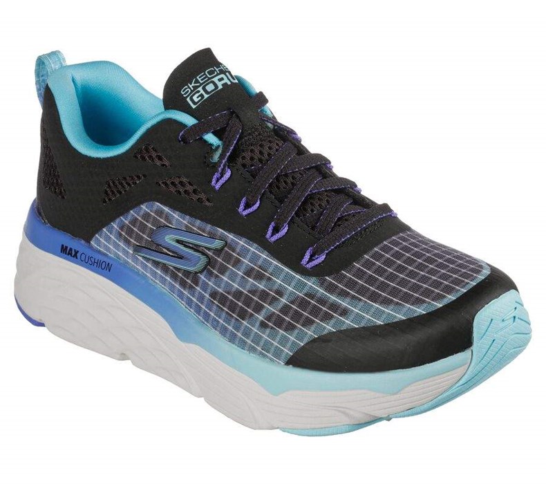 Dámské Tréninkové Boty Skechers Max Cushioning Elite - Even Stride Černé Světle Tyrkysové | VTQBZUE-80