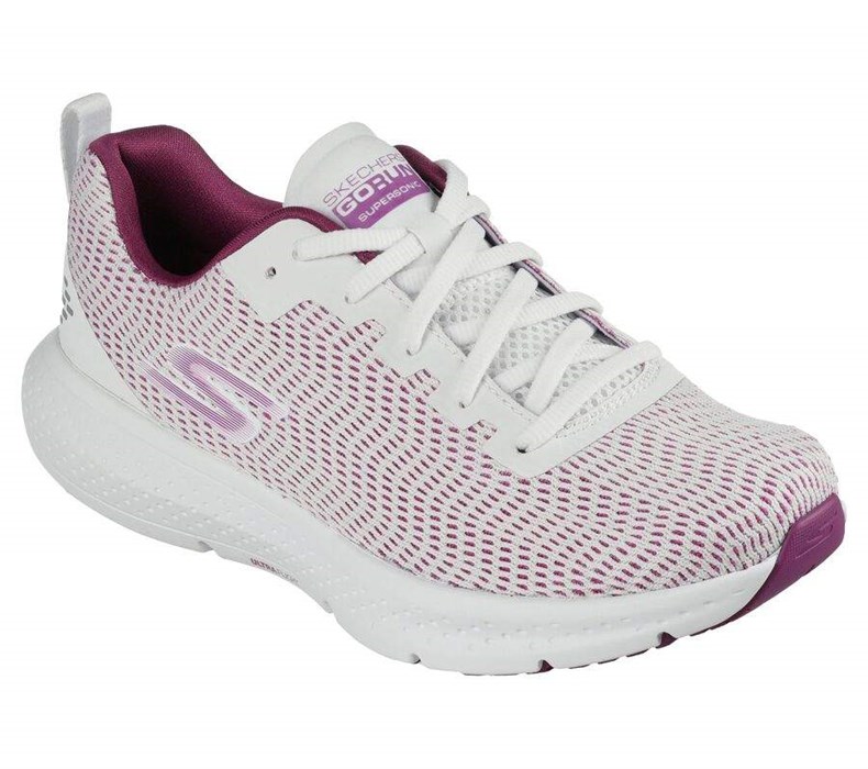 Dámské Tréninkové Boty Skechers Relaxed Fit: GO RUN Supersonic Bílé | NKWBAVS-85