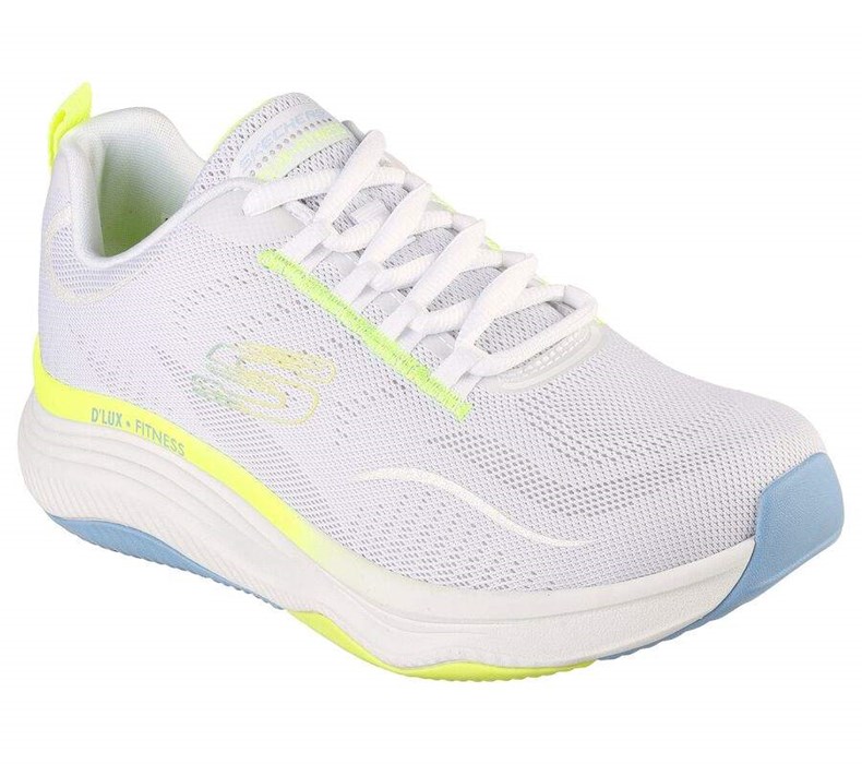 Dámské Tréninkové Boty Skechers Relaxed Fit: D\'Lux Fitness Bílé Viacfarebný | OCVDSWJ-98