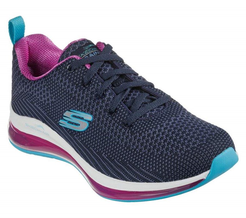 Dámské Tréninkové Boty Skechers Skech-Air Element 2.0 - Amuse Me Tmavě Blankyt Fialové | ADJWZIB-84