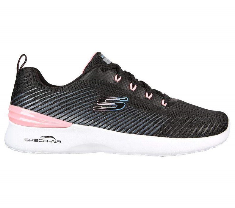 Dámské Tréninkové Boty Skechers Skech-Air Dynamight - Luminosity Černé Růžové | FYWHQCS-04