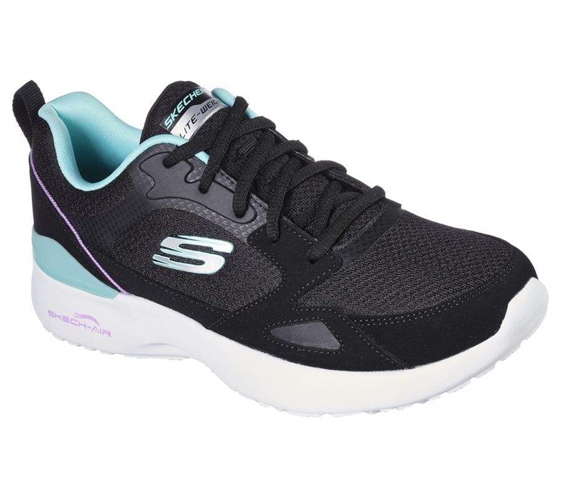 Dámské Tréninkové Boty Skechers Skech-Air Dynamight - Carefree Way Černé Mátově Zelená | MEDZLBV-59